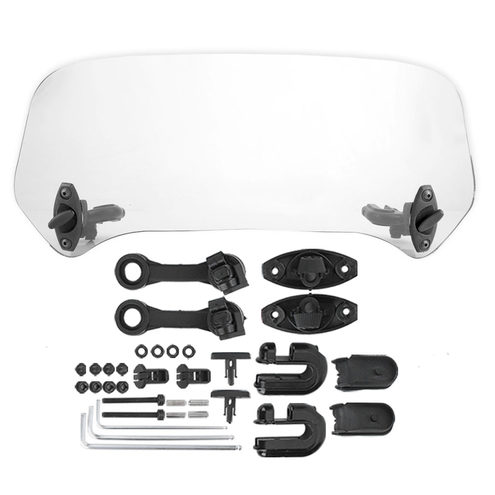Universelle Windschutzscheibe Für Umgebaute Motorräder, Transparenter Luftabweiser, Windabweiser-spoiler-zubehör.