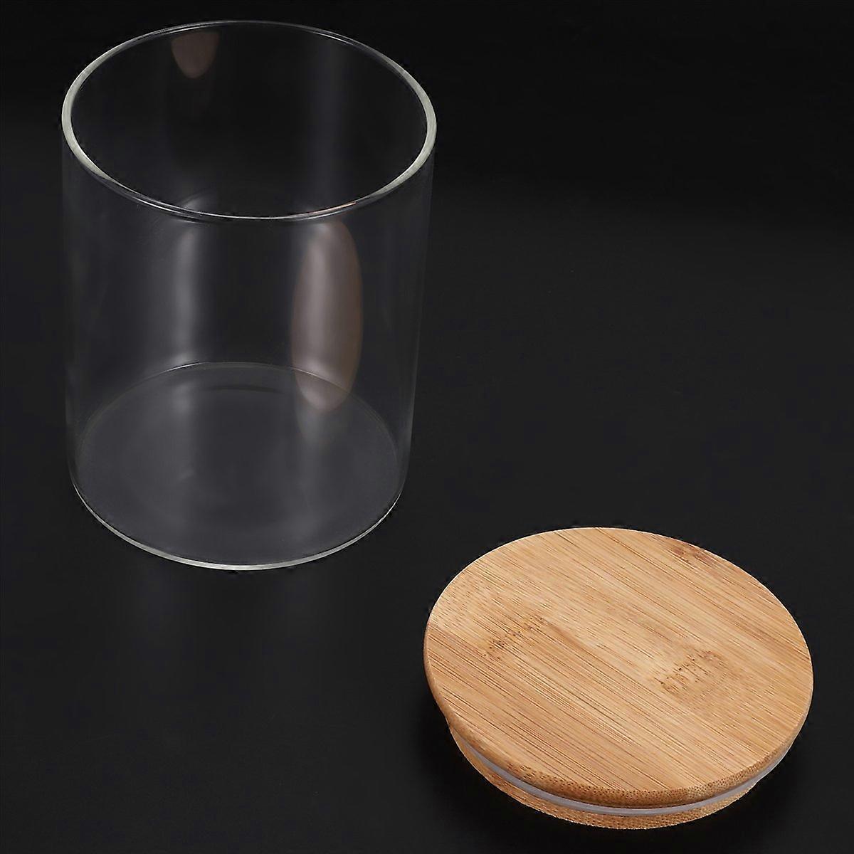 Glasbehälter Mit Deckel, 800 Ml, Transparente Lebensmittelbehälter, Küchenaufbewahrungsset, Wiederverwendbare, Luftdichte Behälter