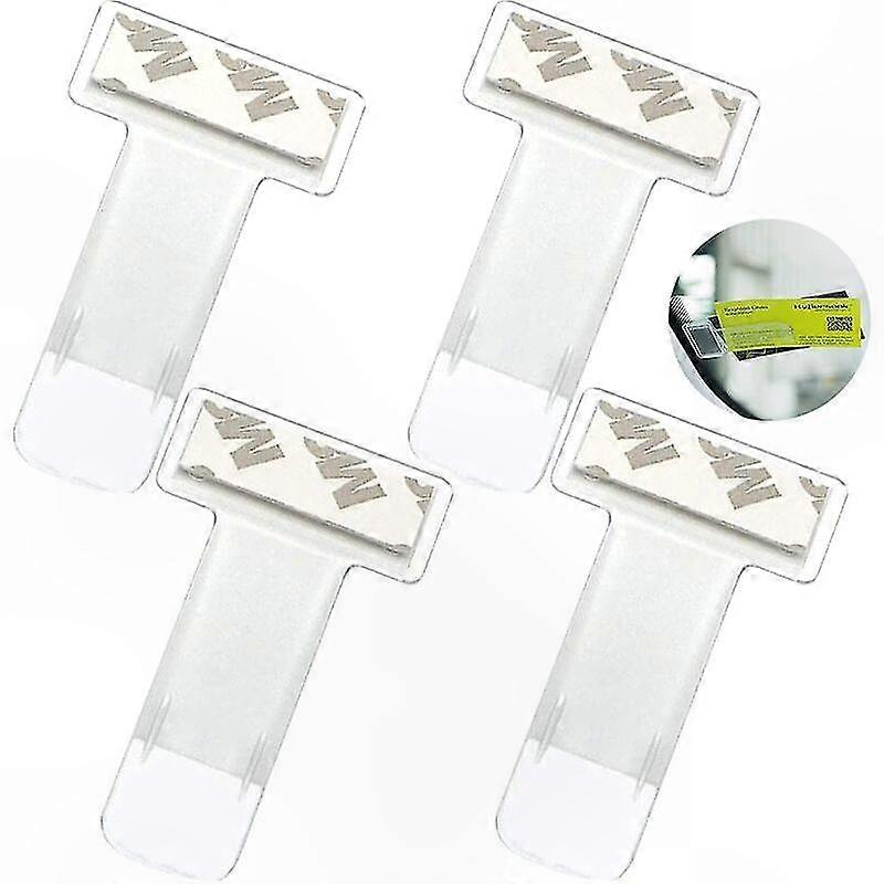 Set Mit 4 Transparenten Windschutzscheiben-tickethaltern, Selbstklebenden Clips Für Parkausweise Und Führerscheinhalter