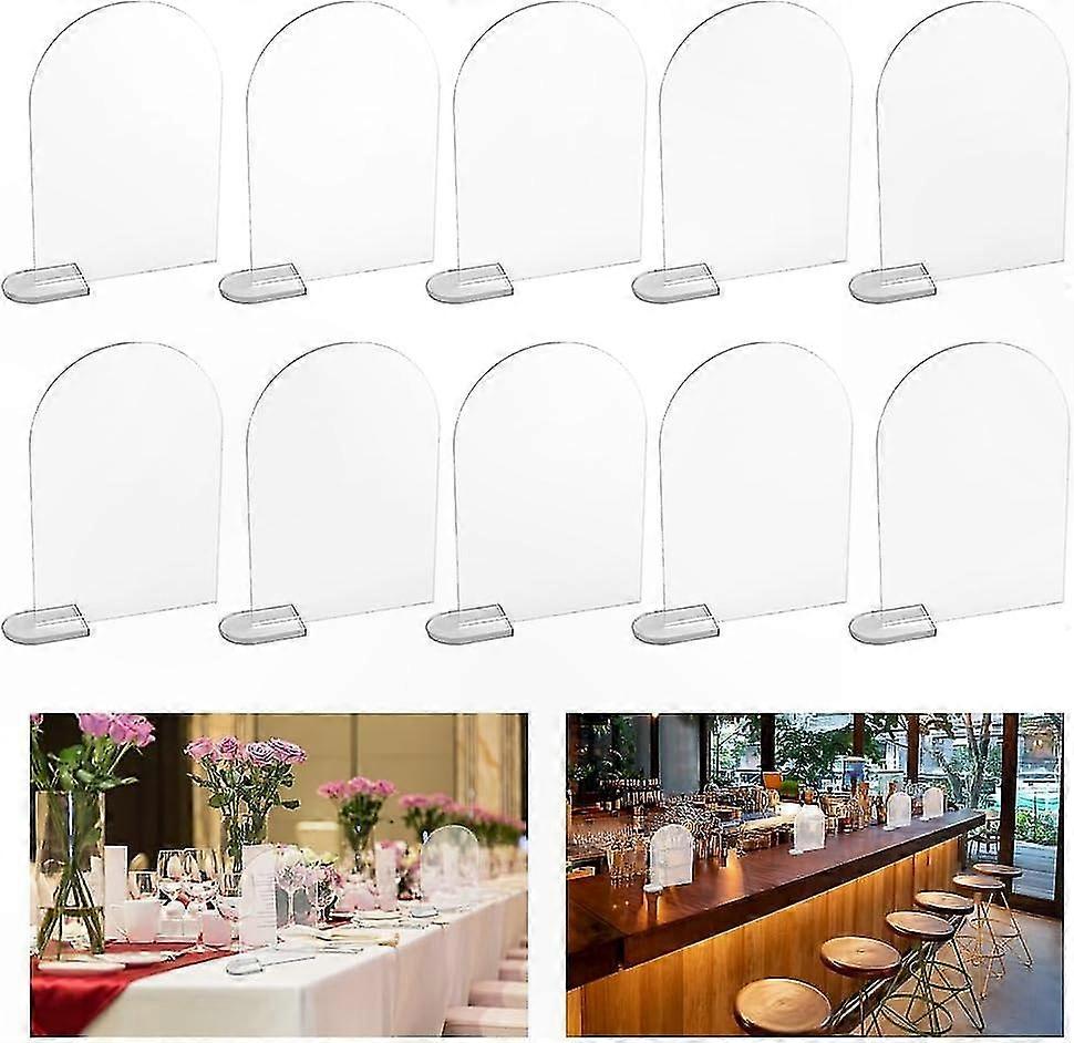 Set Mit 25 Transparenten Acryl-tischnummern, Halbkreisförmig Mit Kartenhalter, Für Hochzeiten, Empfänge Und Besondere Anlässe