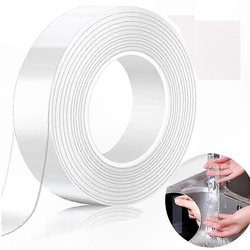 Extrem Starkes, Abnehmbares Und Waschbares, Nanotransparentes Doppelseitiges Klebeband Für Teppiche, Bilderrahmen Und Küchen.