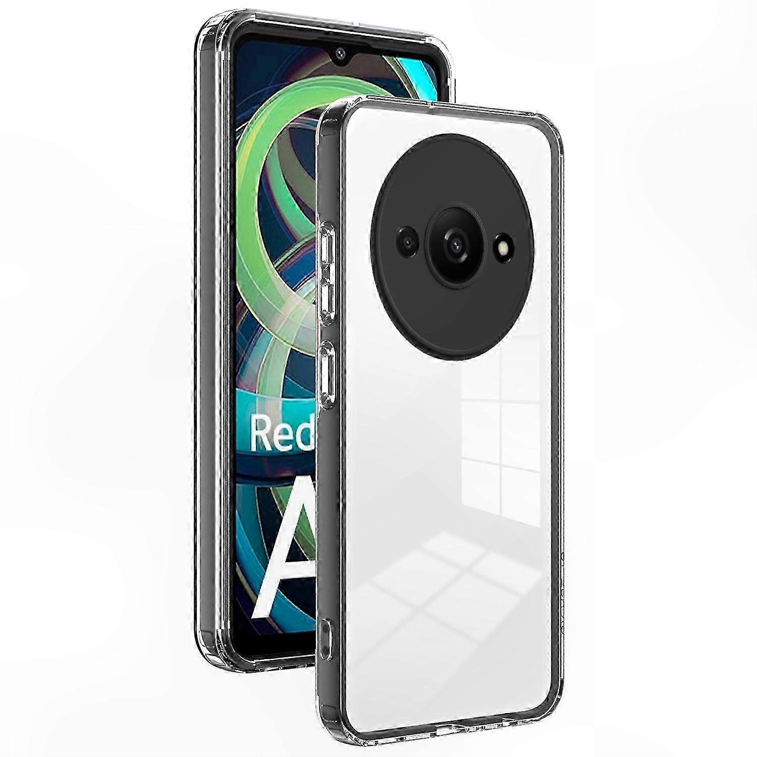 Stoßfeste, Transparente Handyhülle Für 4g-geräte, Schwarze Tpu+pc-schutzhülle