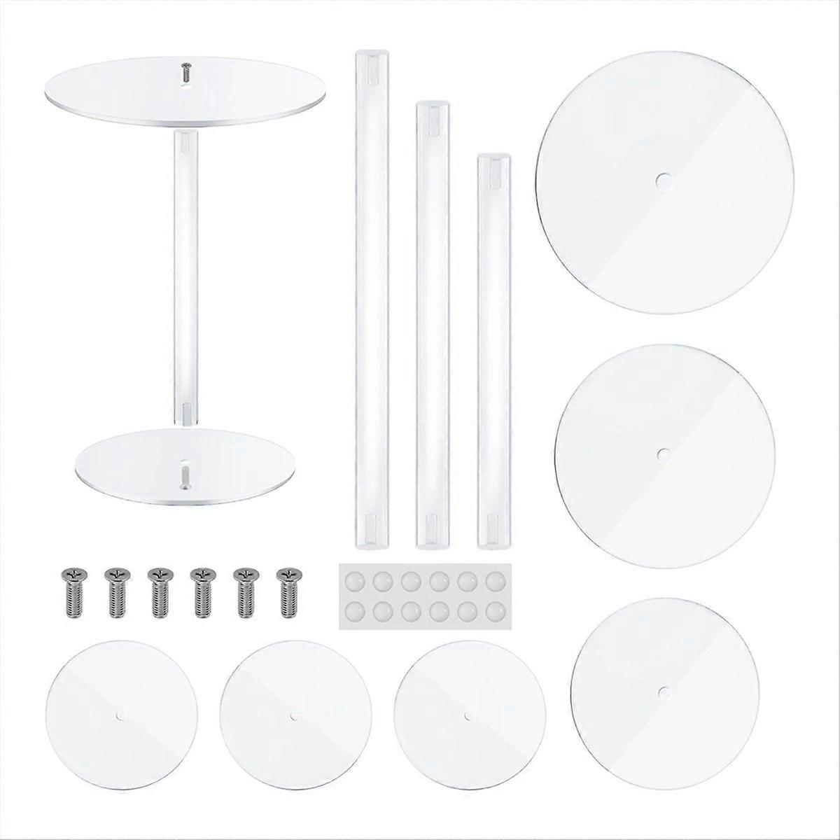 Runde, Transparente Acryl-kuchenständer, 3er-set, Ideal Für Desserttische Und Hochzeitsbuffets