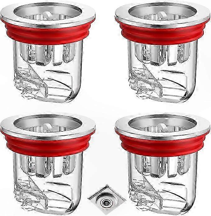 Transparenter, Geruchsdichter Bodenstopfen Für Waschmaschinen, Badezimmer Und Küchen Mit Mehreren Abflusslöchern
