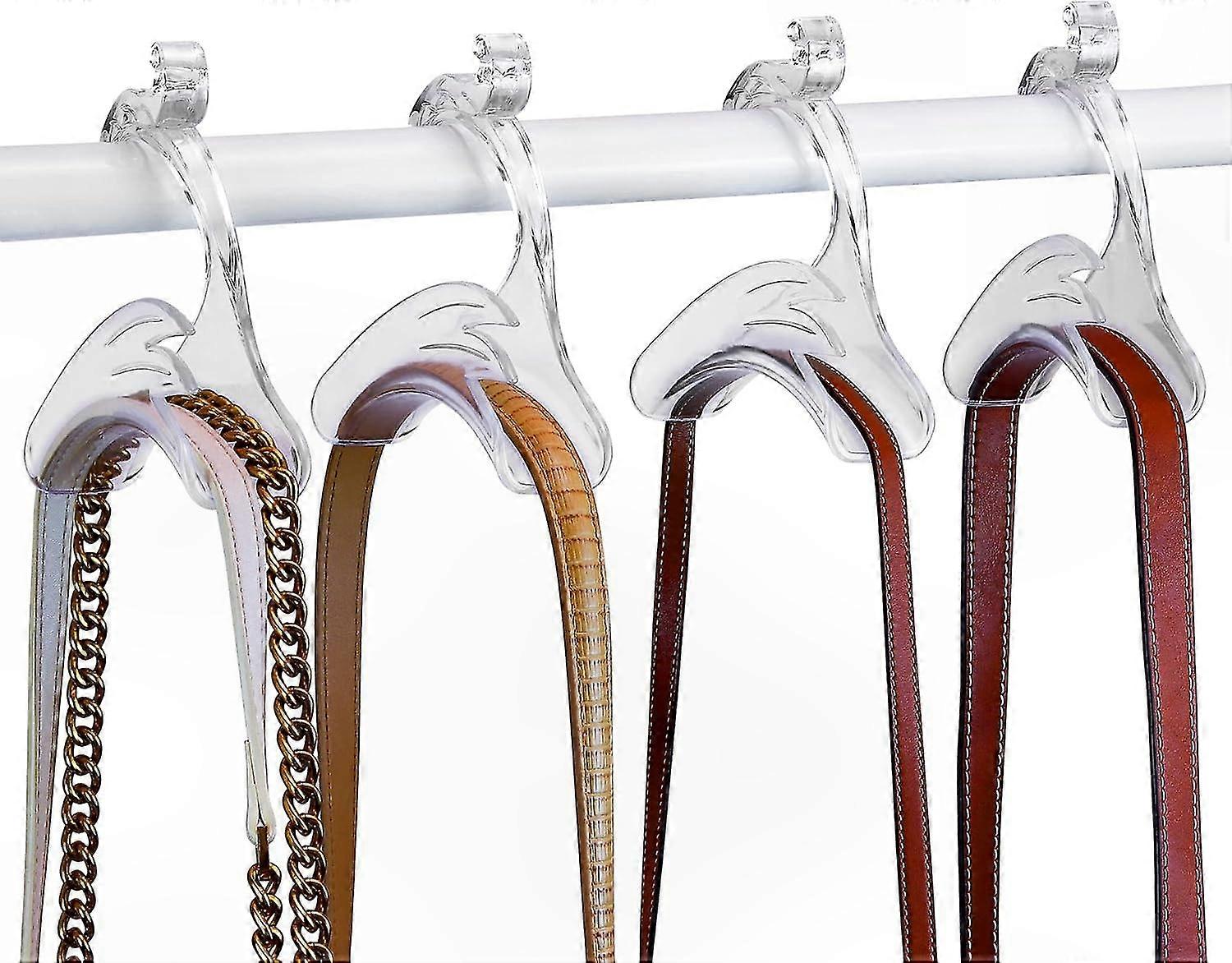 Transparente Acryl-haken Zur Aufbewahrung Von Handtaschen, 4er-set, Schrankhaken Für Ankleidezimmer, Wand- Und Kleiderschrankbefestigung, Platzorganisator, Robuste Aufbewahrungsaccessoires.