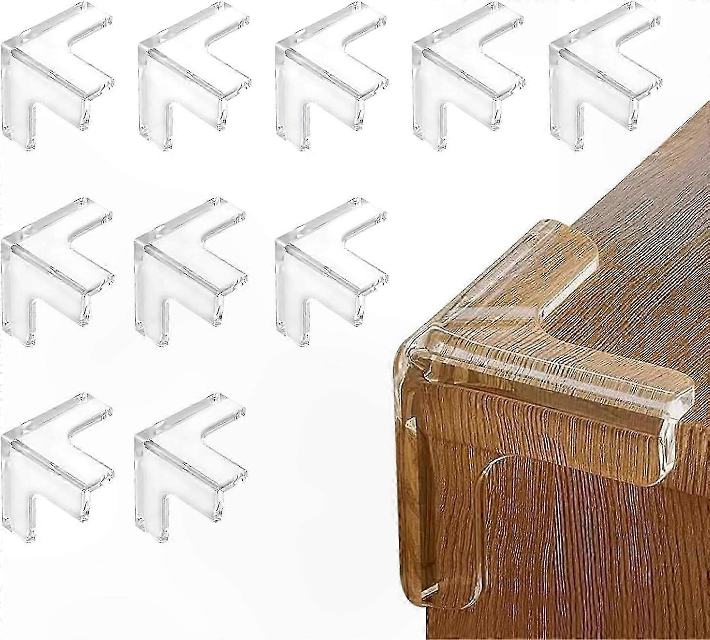 Weiche Eckenschützer Für Babys, 10er-packung, Transparente Tischschoner Mit Starker Klebekraft, Perfekt Für Möbelkanten, Kinderbetten Und Kamine.