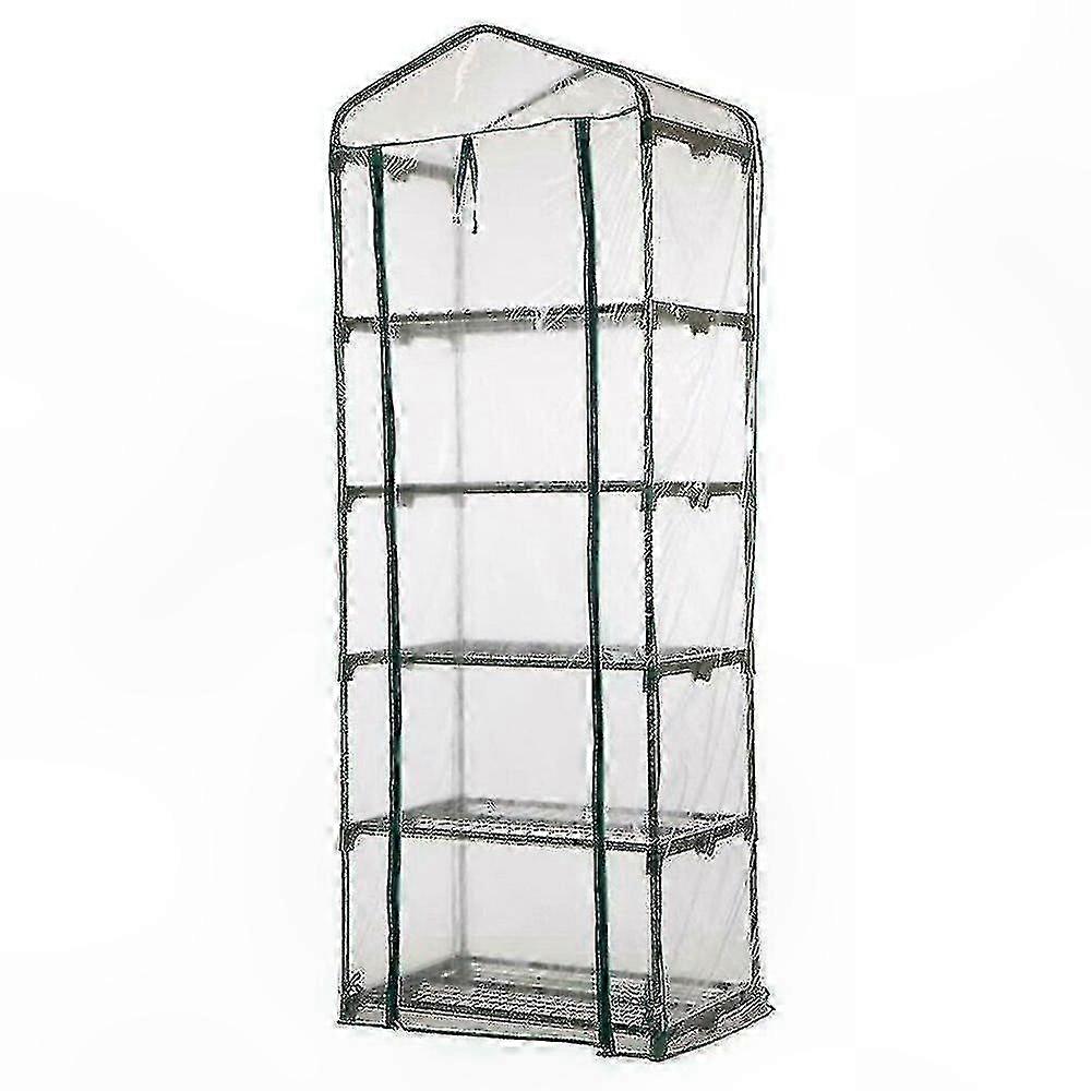 Gewächshaus Mit Transparenter Pvc-abdeckung Für Pflanzenregale, Wasserdichter Schutz, Verstellbare, Durchsichtige Abdeckung, Stabiles Anzuchtgewächshaus, Rahmenmodell, 4 Paneele, Für Den Innen- Und Au