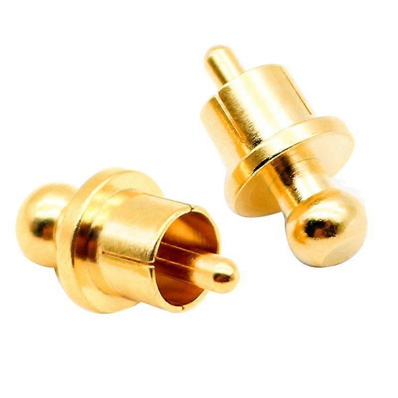 8-teiliges Set Vergoldeter Schutzsteckerkappen – Kurzschlussschutz, Sicherheitssteckerkappen, 8er-pack, Goldfinish