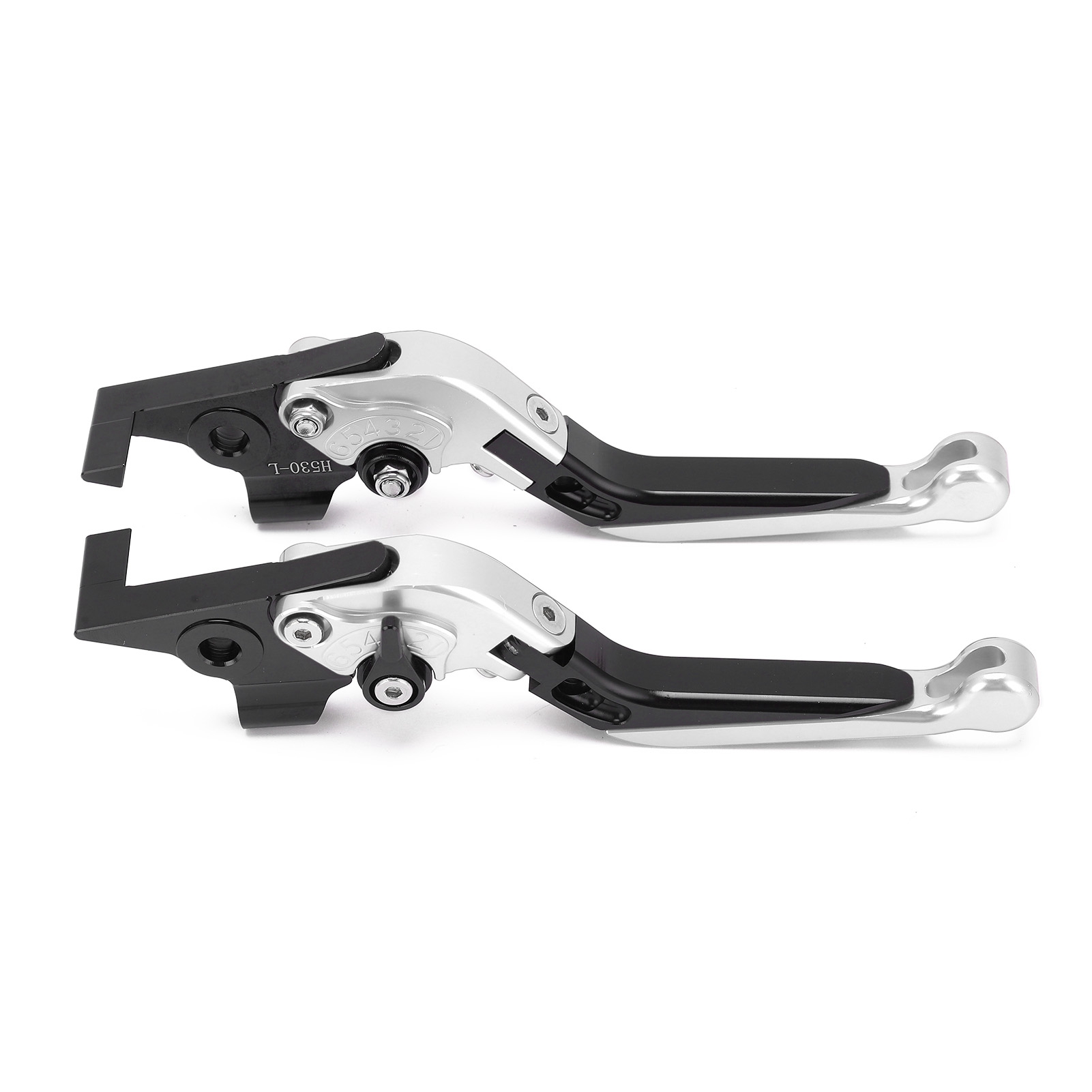 Cnc-gefräster, Verstellbarer Kupplungs- Und Bremshebel Aus Aluminiumlegierung Für Yamaha Tmax 530 (2012–2019), Silber