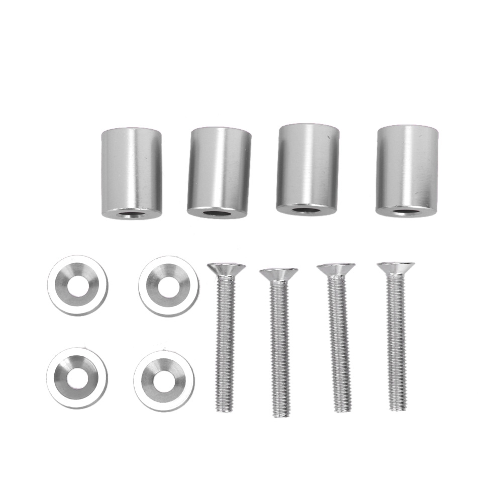 Motorabdeckung Aus Aluminiumlegierung, Erhöhter Belüftungsabstandshalter Für 6-mm-motoren (silber)