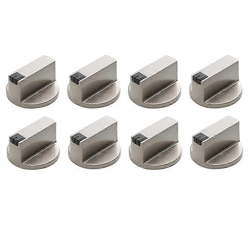 6 Mm Großer Bedienknopf Aus Silberfarbener Zinklegierung Für Gasherd, Backofen Und Kochfeld.