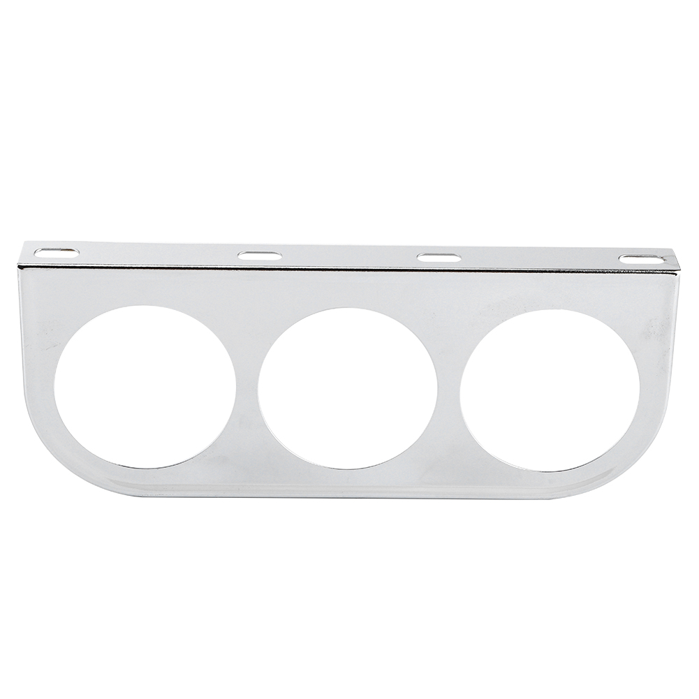 52-mm-dreifach-instrumentenhalterung Aus Eisen Für Das Armaturenbrett, Silber