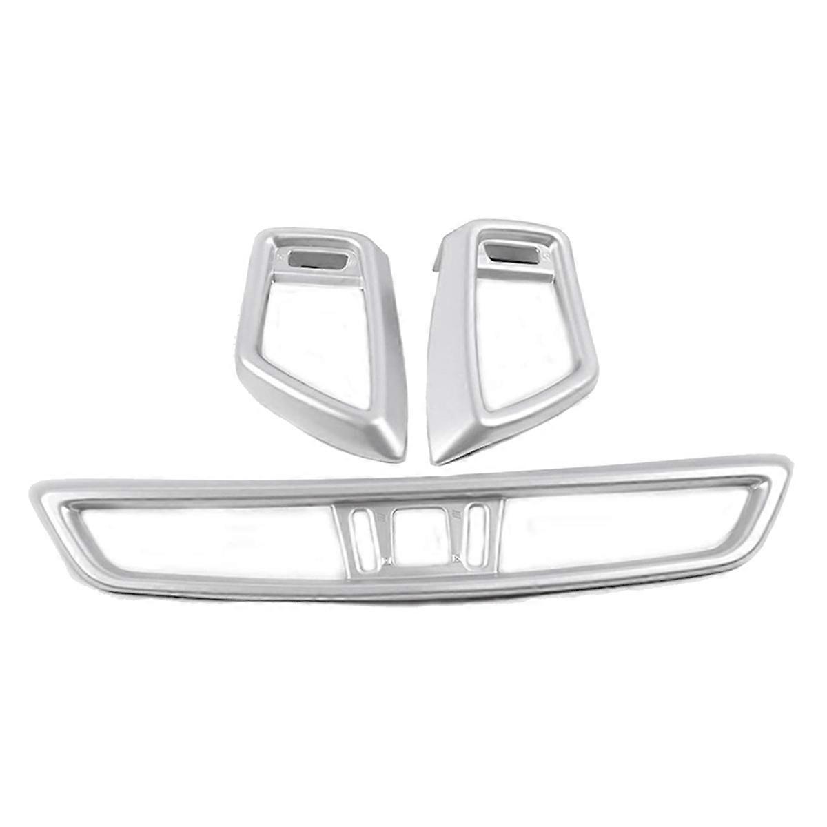 J11 2014–2020 Silberne Lüftungsgitterabdeckung Für Nissan Qashqai, Armaturenbrett-luftauslassabdeckung, Metallleiste, Lüftungsschutz, Kompatibles Ersatzteil, Chrom-finish, Innenausstattung