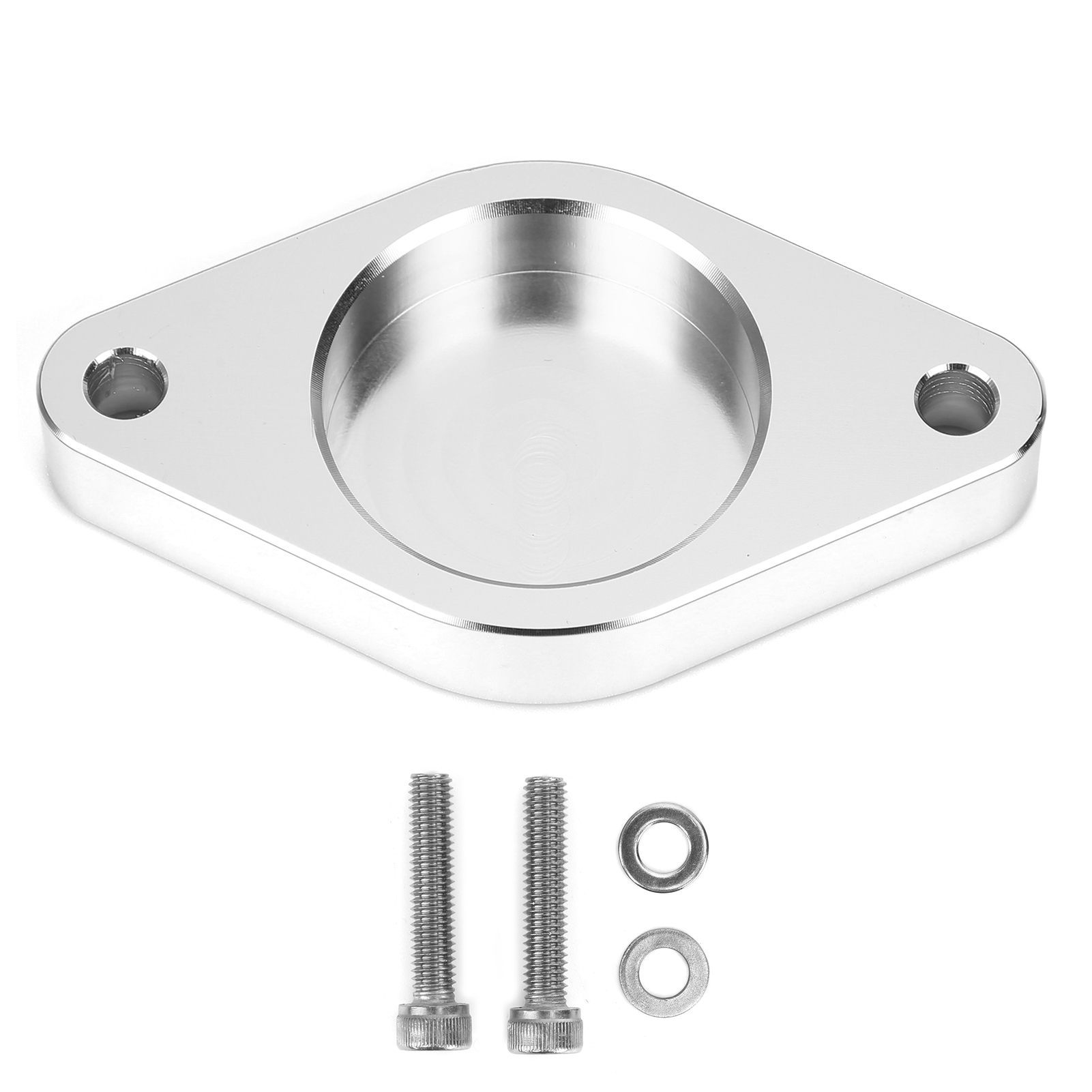 Cnc-gefräste Aluminium-ersatzplatte Zum Entfernen Des Turbo-resonators Für Dodge Duramax (2011–2016), Silber