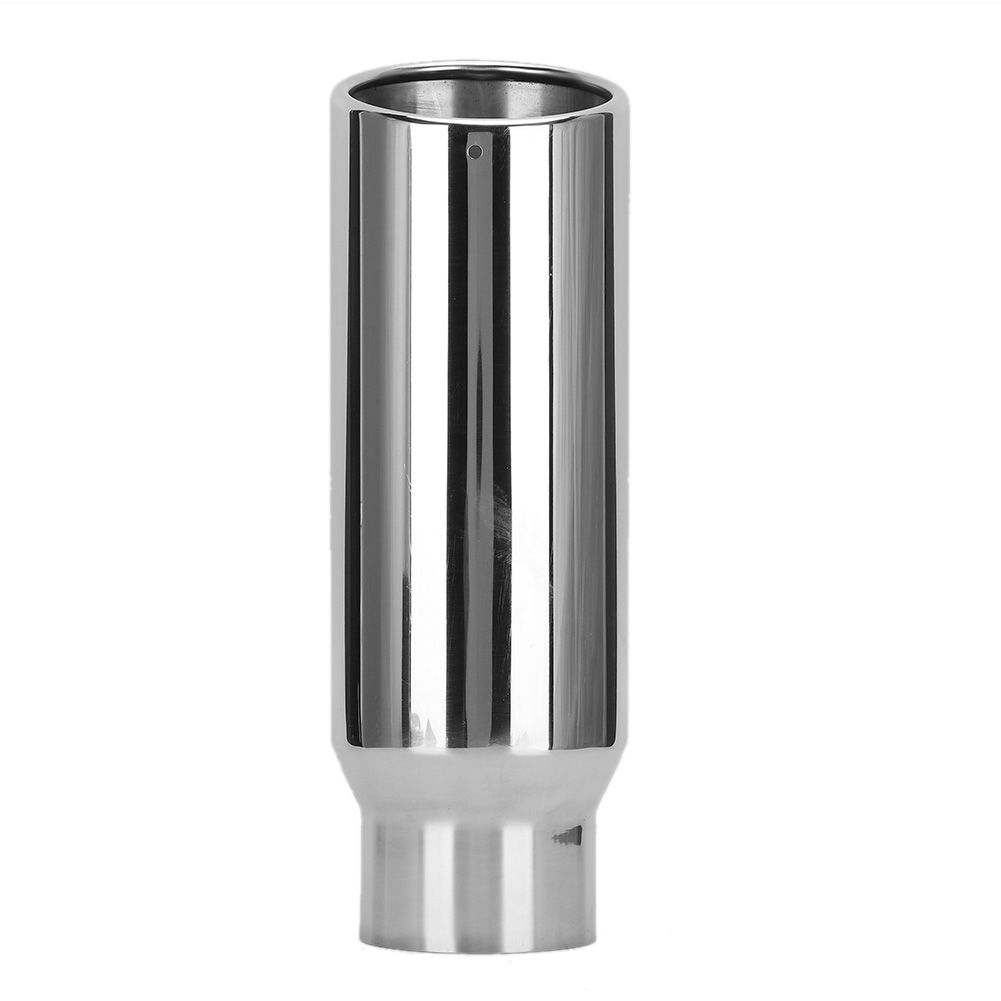 Universelle Silberfarbene Edelstahl-endplatte, 80 Mm Einlass, 102 Mm Auslass, Für Autoauspuffrohre