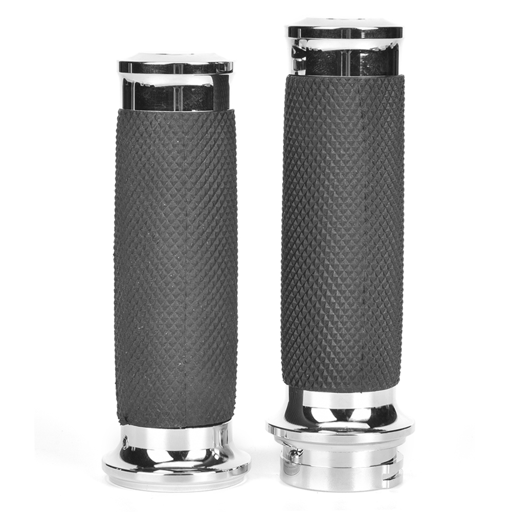 Silberne, Rutschfeste Motorradlenkergriffe, Honda-kompatible Lenkerhülse, Rutschfestes Zubehör