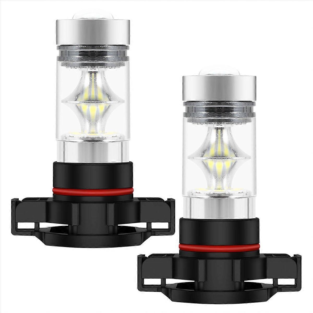 Set Mit 2 H16 5202 Led-nebelscheinwerfern, 100 W Superweiß 6000 K, Ps24w Hochleistungslampe