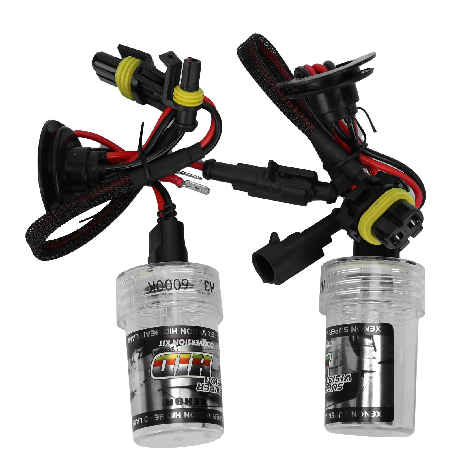 2 Stück H3 35w 6000k 3250lm Hochleistungs-scheinwerferlampen In Weiß Für Autos