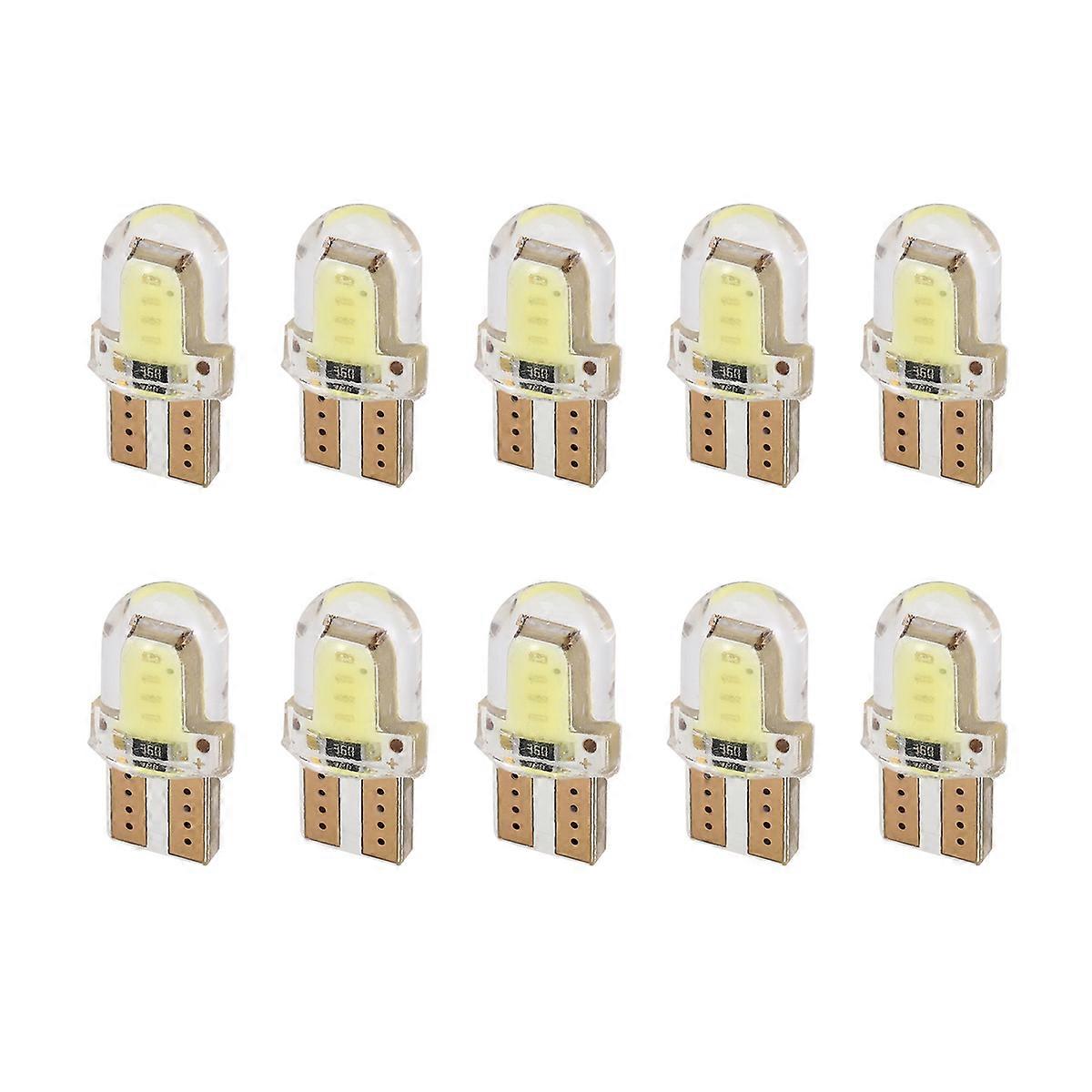 Packung Mit 10 T10 W5w Cob Smd Canbus Led-lampen, Hellweiß, Kennzeichenbeleuchtung, Geringer Stromverbrauch, Lange Lebensdauer, Kompatibel Mit Autos.