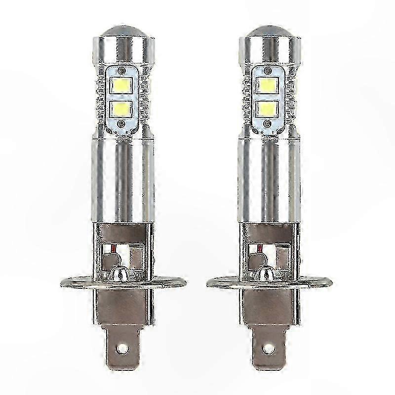 2er-pack H1 100w 6000k Kaltweiße Led-lampen Für Auto-nebelscheinwerfer Ersatz Edition 0816