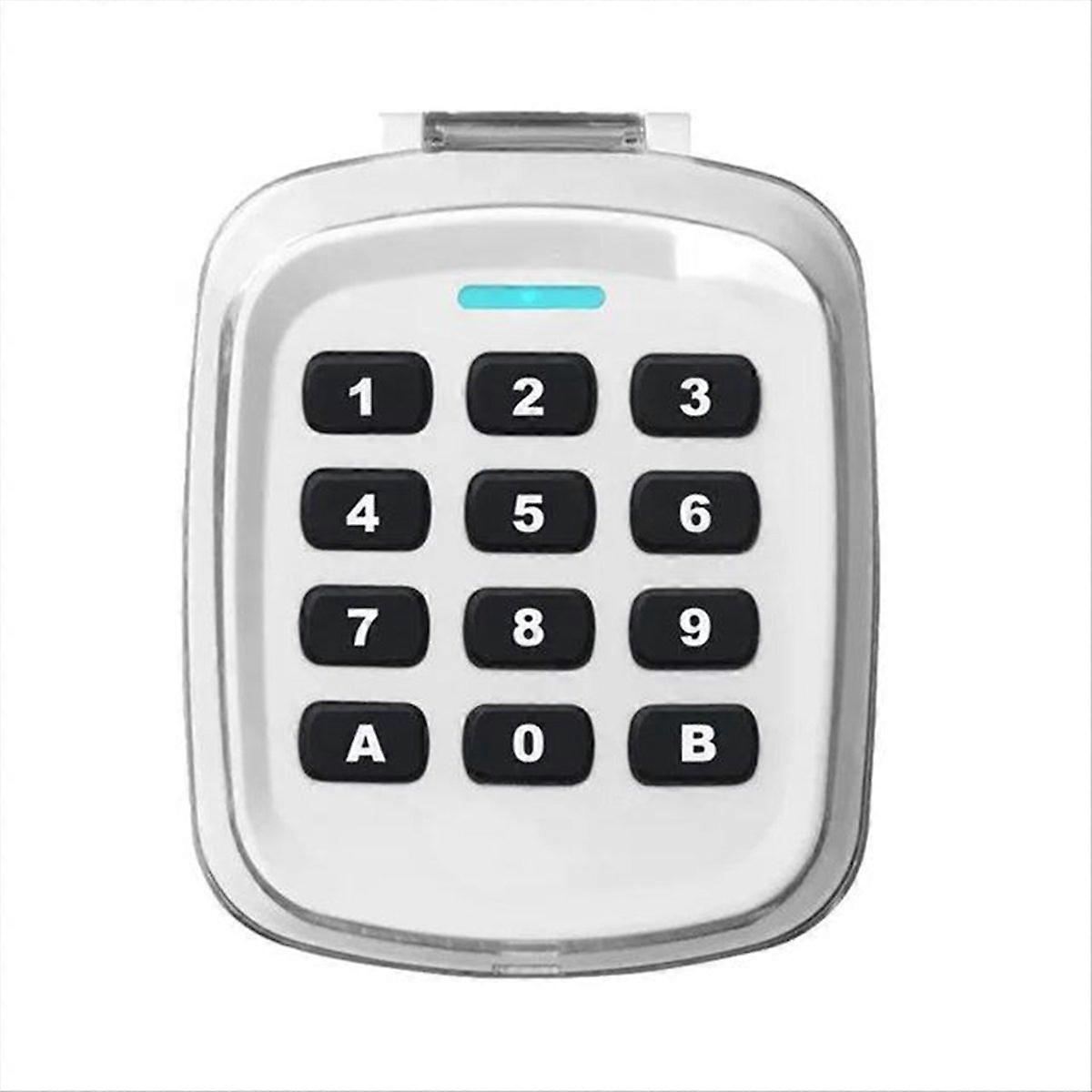 Kabelloses Tastenfeld Für Türen, Weißes Tastenfeld Zur Fernöffnung, Außentastenfeld, Fernzugriffskontrolle, 1 Stück, Kompatibles Smart Lock.