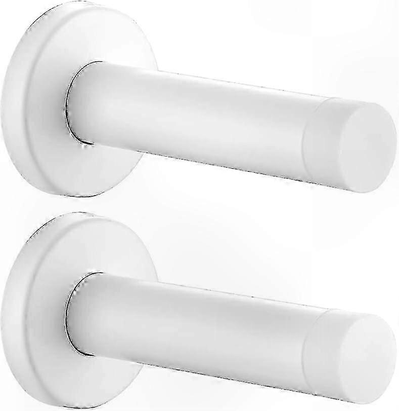 Paar Verstärkte, 1 Mm Starke, Schalldichte Türstopper, Wandschutz Aus Weißem Edelstahl, 2er-set Für Mehr Ruhe Im Haus.