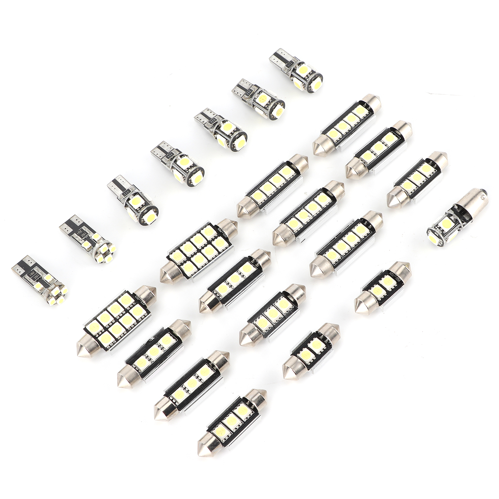 Packung Mit 23 T10 5w 5050 Led-lampen Für Autos, Weißes Licht, Geringer Stromverbrauch, Geeignet Für Kennzeichenbeleuchtung, Türbeleuchtung Und Innenbeleuchtung
