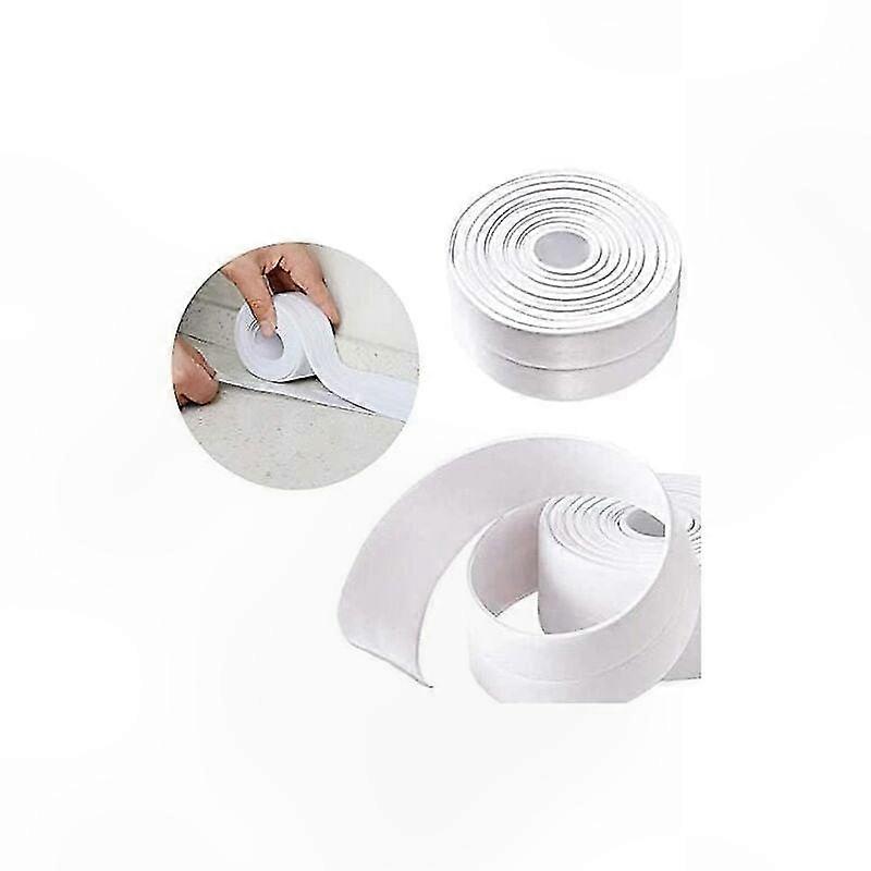 Wasserdichtes, Weißes Klebeband Zur Wandabdichtung Und Fugenversiegelung Für Bad, Küche, Dusche Und Wc, 3,2 M X 38 Mm.