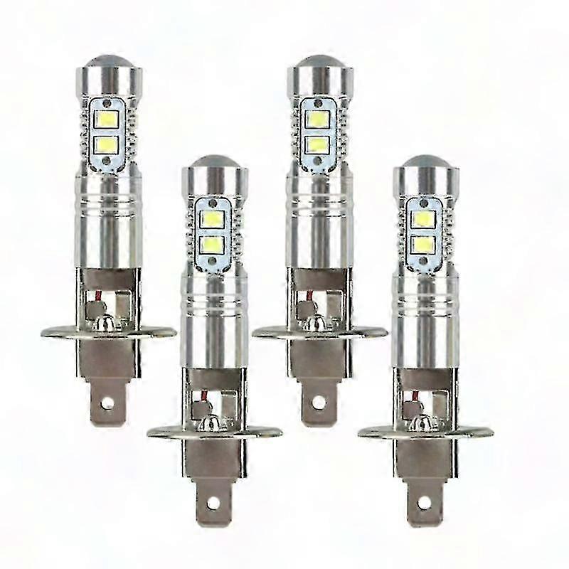 4er-pack H1 200w 6000k Superhelle Weiße Led-lampen Für Nebelscheinwerfer Und Fernlicht