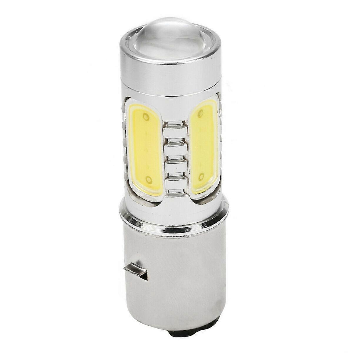 12v H6 Ba20d 4 Cob Led Weiß Motorradscheinwerfer, Roller-/quad-glühbirne, Leistungsstarke Beleuchtung, Direkter Ersatz