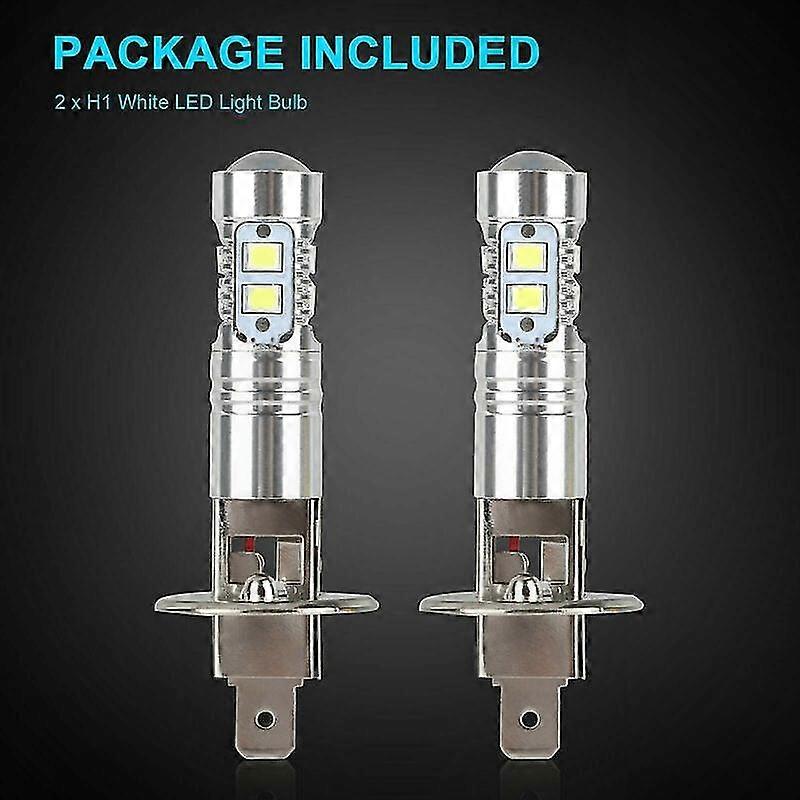 2er-pack Led-lampen, 6000k Hellweiß, 100w, Inklusive Fern-/abblendlicht Und Nebelscheinwerfern, Helle Frontscheinwerfer