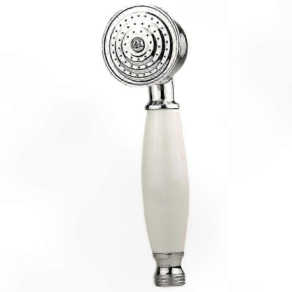 Weißer Keramik-duschkopf, Abnehmbare Wasserspardüse, Hochwertiges Retro-design Fürs Badezimmer, Ersatzteil