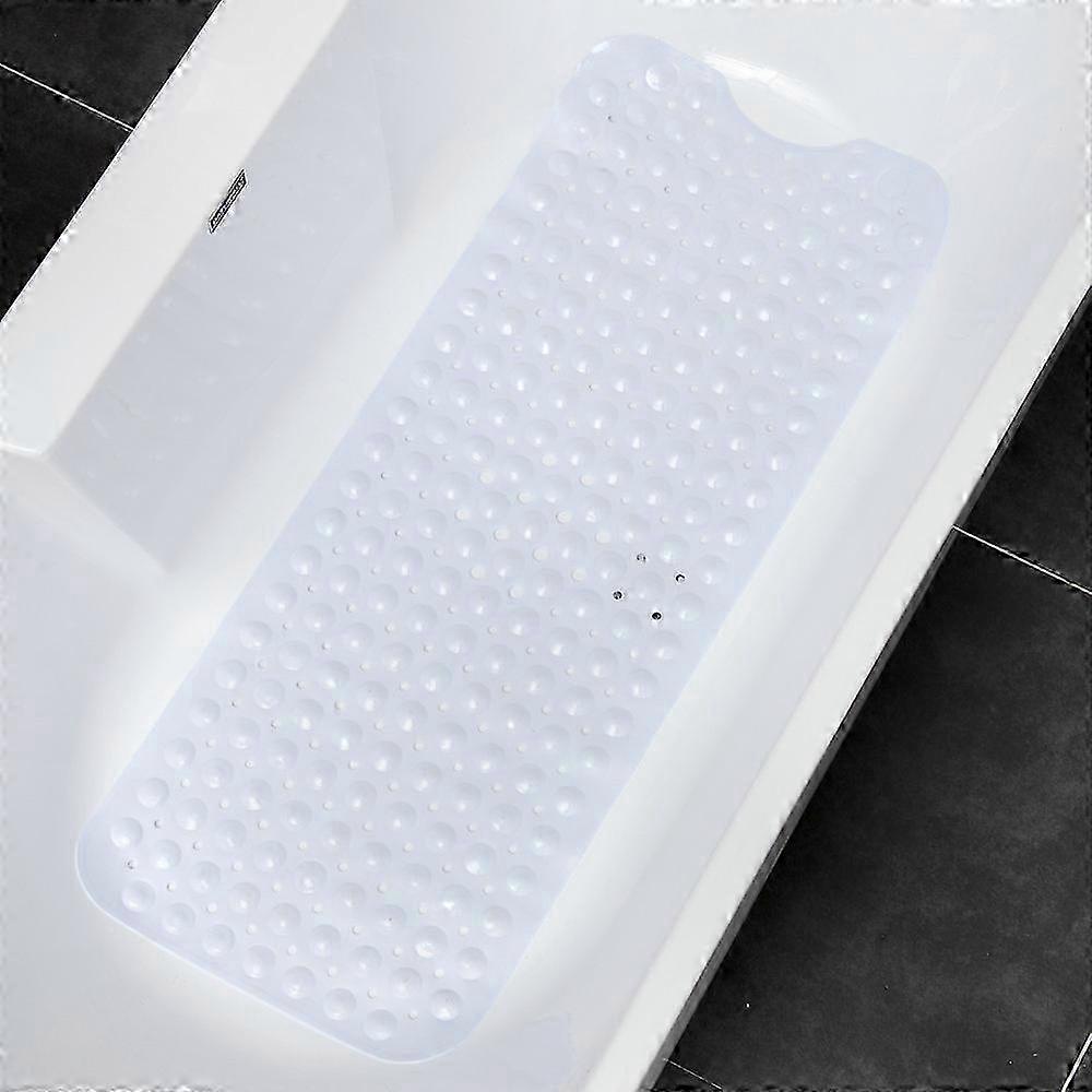 Transparente, Rutschfeste Badematte, Groß (40 X 100 Cm), Weiß, Optimale Sicherheit Für Badewanne Und Dusche, Sicherer Halt, Komfortable Oberfläche, Ideal Zur Vermeidung Von Stürzen