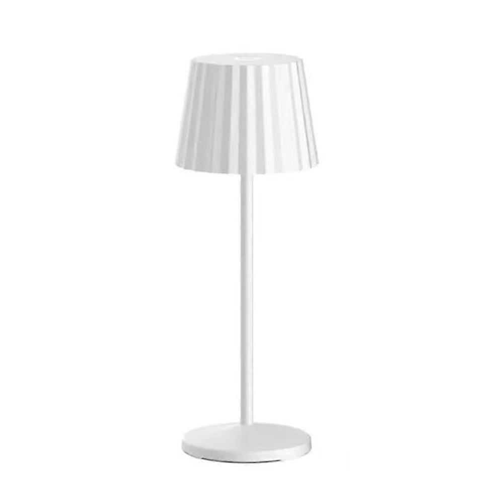 Kabellose 3-w-led-schreibtischlampe, 2000-mah-akku, Tragbar, Weiß, Zum Lesen Und Arbeiten