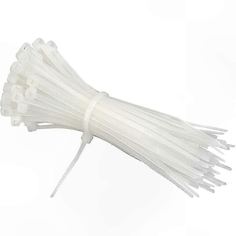 Weiße Kabelbinder, 100er-packung, 200 Mm X 2,5 Mm, Zum Ordnen Und Befestigen Von Kabeln, Für Ein Ordentliches Kabelmanagement