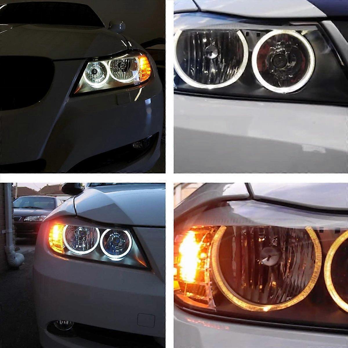 2 Stück 20-w-led-angel-eye-lampen Für Bmw 3er E90 (2006–2008), Weiße Halo-positionsleuchten