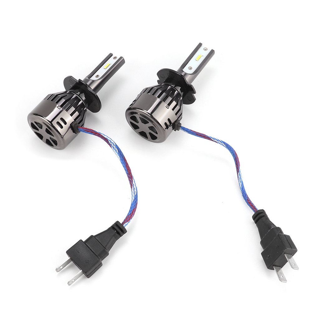 2 H7 60w Led-lampen, Weiße Autoscheinwerfer, Integrierter Projektor Mit Eingebautem Treiber, 2 Stück