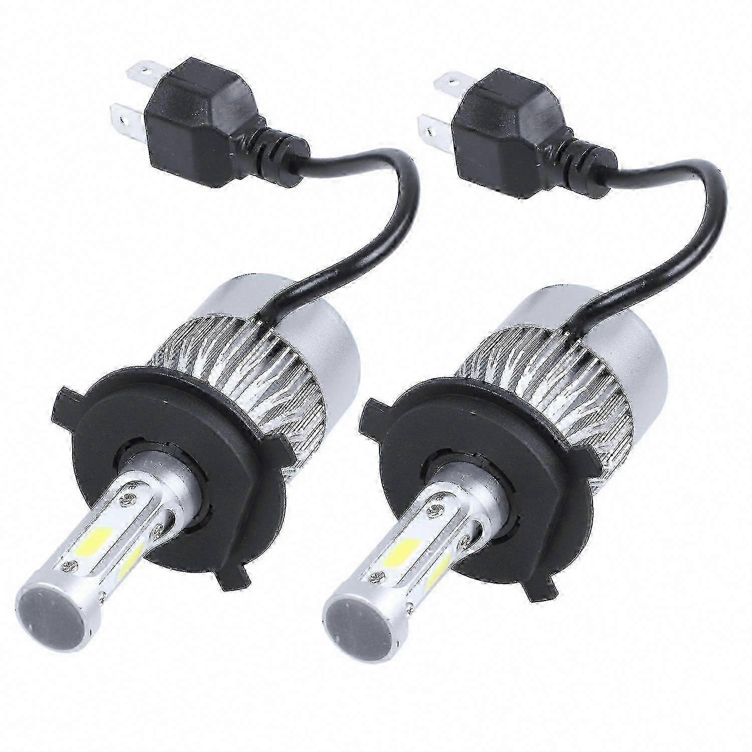 2 Stück H4 S2 72w 8000lm Led-lampen Für Abblend- Und Fernlicht, 6000k Kaltweiß