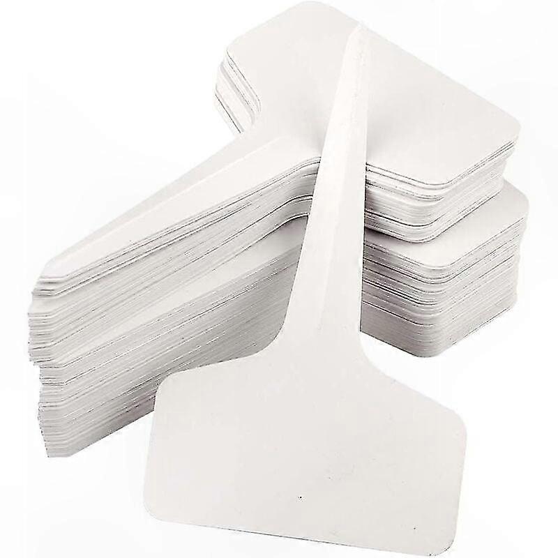 Wasserfeste Gartenetiketten, 100 Weiße Etiketten 6x10 Cm, Wetterfeste Pflanzenstecker, Organisationszubehör Für Gemüsegarten Und Außenbereiche