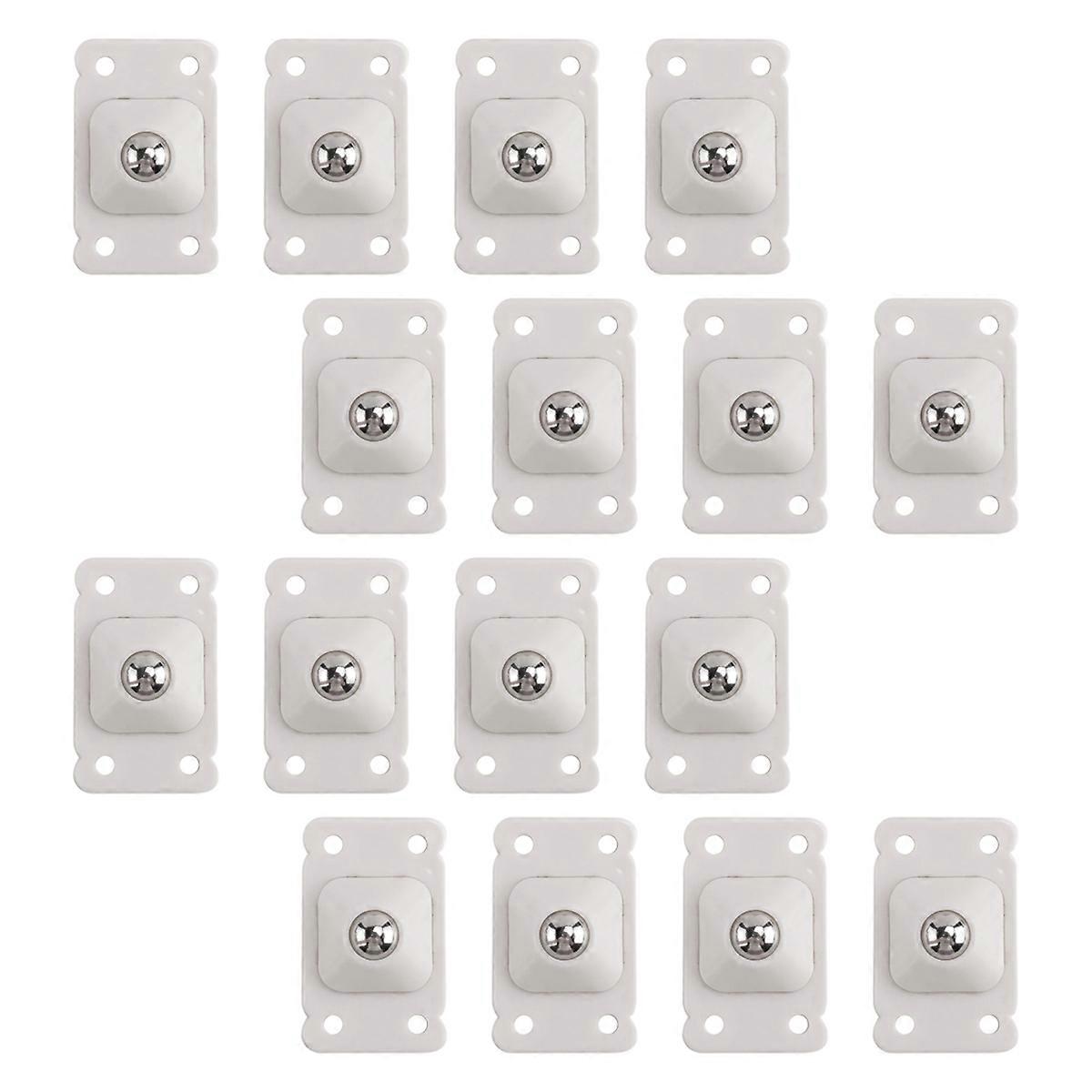 16 Selbstklebende Rollen 4,5 X 2,8 Cm (weiß) – Klebepads Für Möbel, Bodenschutz, 16er-packung