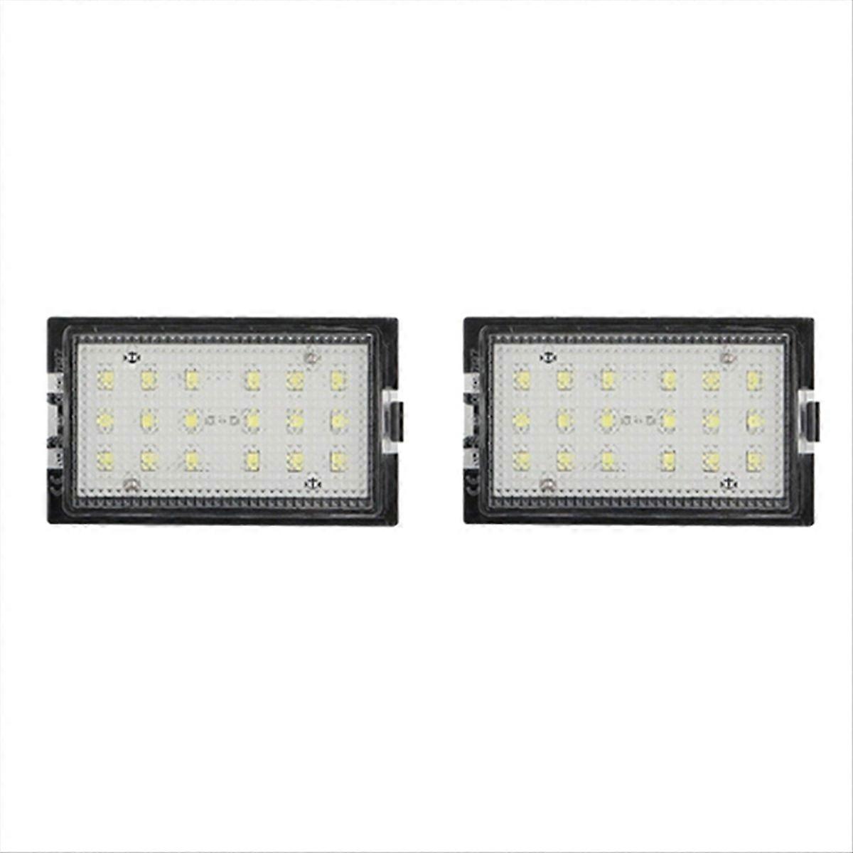 2 Weiße 12v-led-kennzeichenleuchten Für Ranger Und Land Rover, Kfz-kennzeichenbeleuchtung, Beleuchtete Kfz-glühbirnen, 2-flammiges Kennzeichenbeleuchtungsset