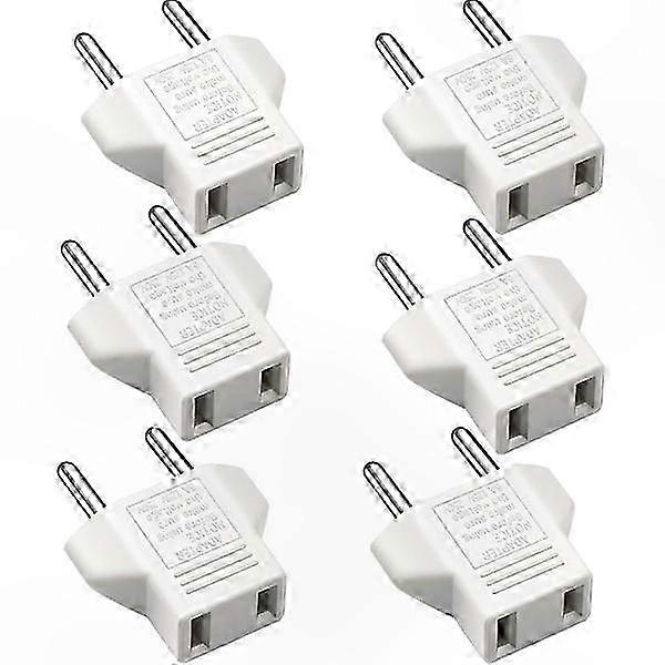 Us-auf-eu-steckeradapter – Weiß, Usa-auf-eu-konverter, Us-stecker Auf Eu-buchse, Weiß, Reiseladegerät, 1 Stück