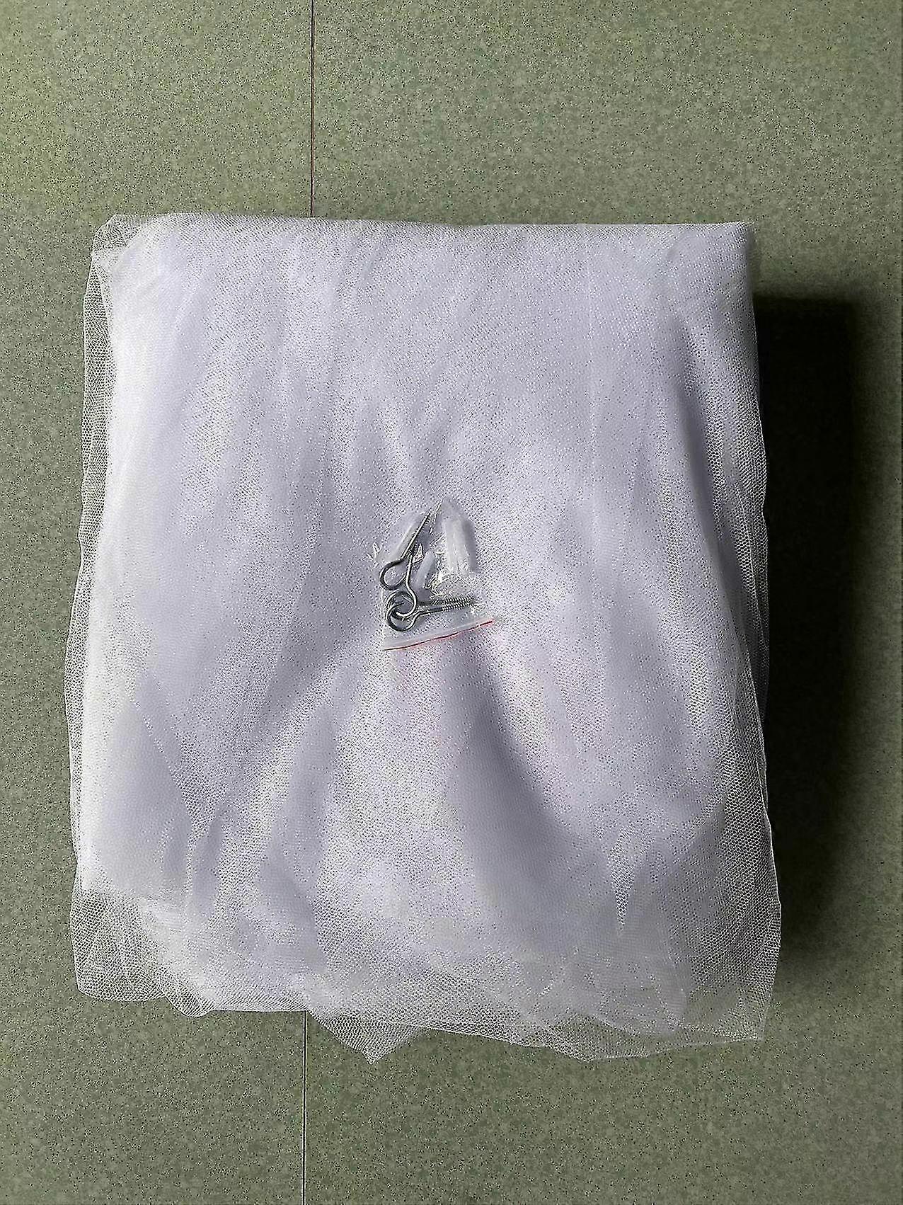 Weißes Moskitonetz Für Doppelbett, 210 X 190 X 240 Cm, Leichter Und Strapazierfähiger Schutz Vor Insekten