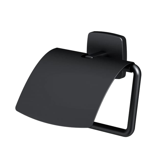 AM.PM Toilettenpapierhalter mit Deckel Gem Schwarz