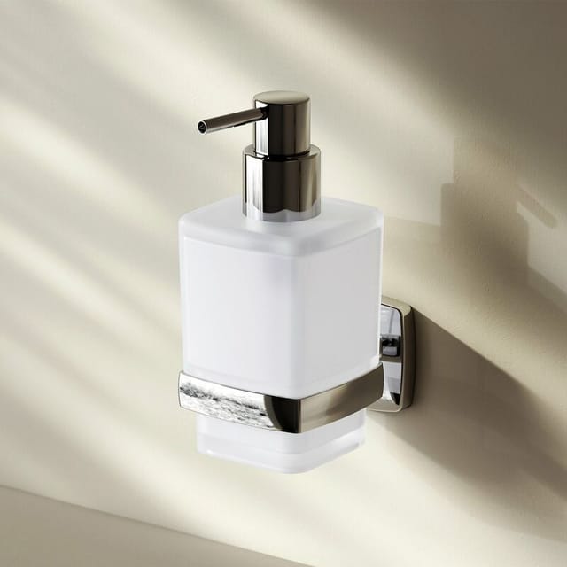 AM.PM Seifenspender aus Glas Gem Chrom
