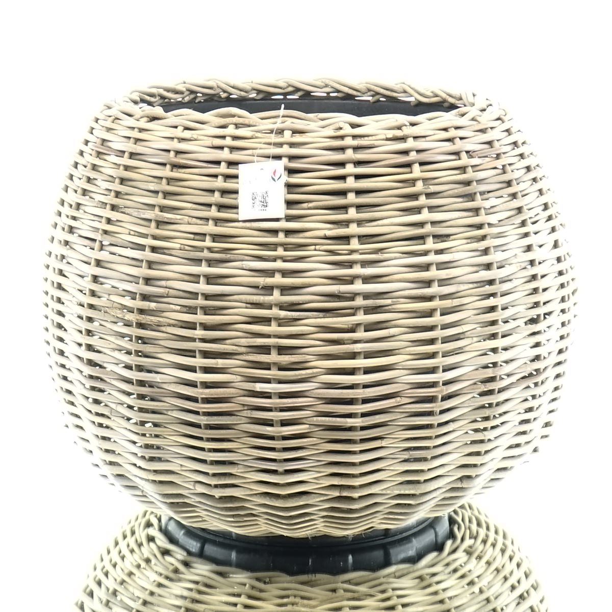 Van Der Leeden Drypot® Rattan Tina Pflanzkübel Grau Ø 68 Cm - Sylter Körbe