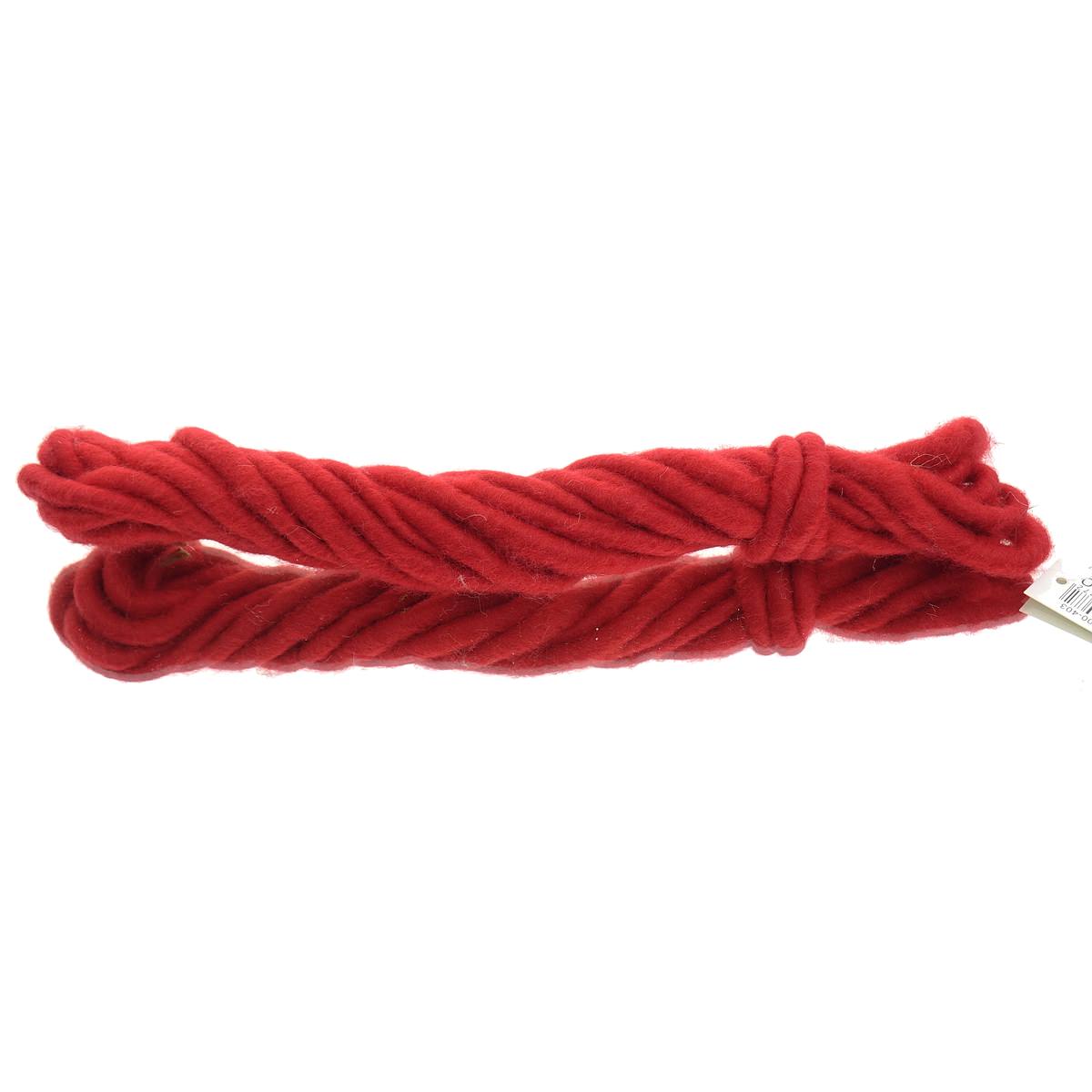 Posiwio Deko - Kordel Dunkelrot Ø 1 Cm 5 Meter - Polyester