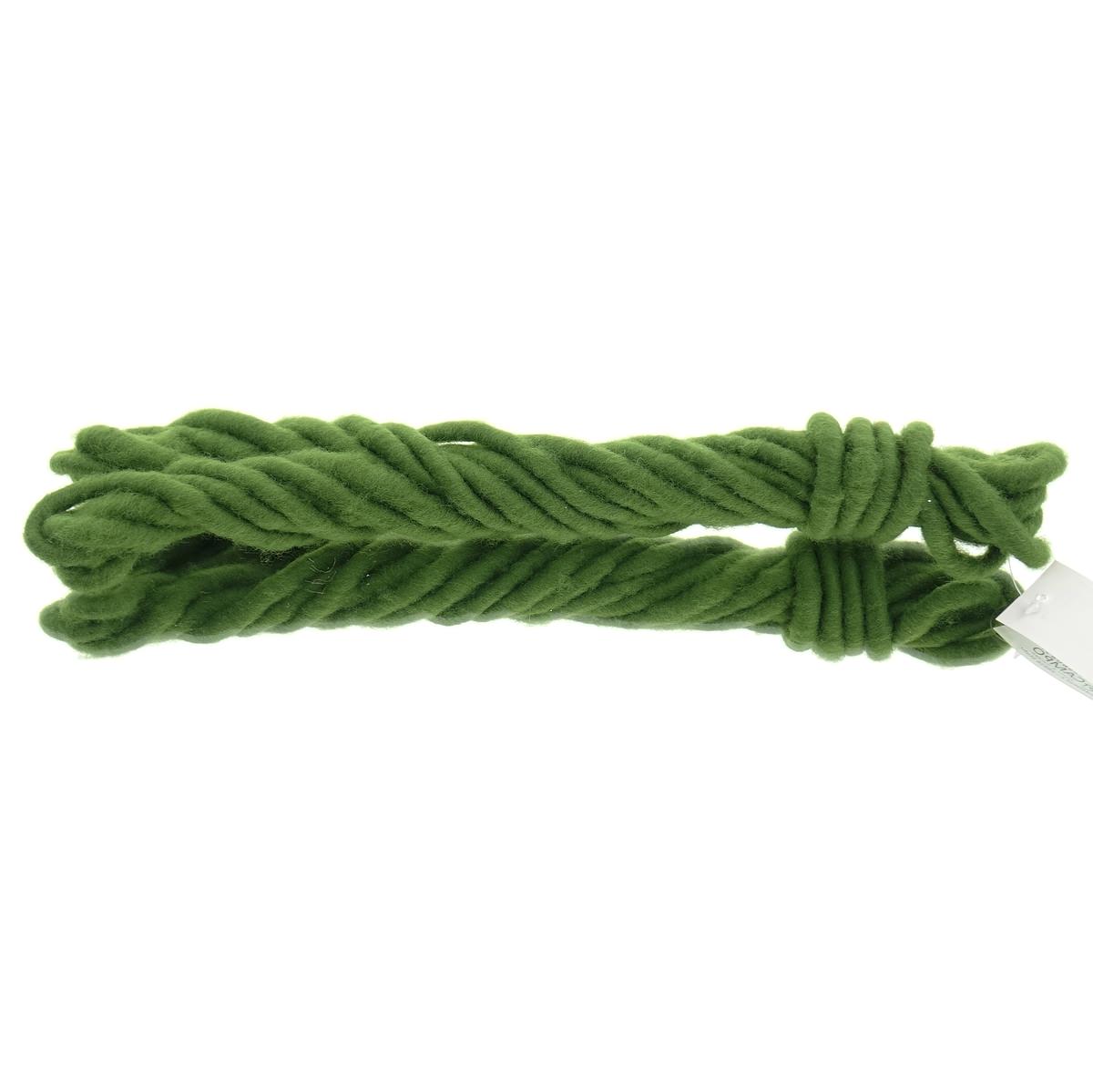Posiwio Deko - Kordel Dunkelgrün Ø 1 Cm 5 Meter - Polyester