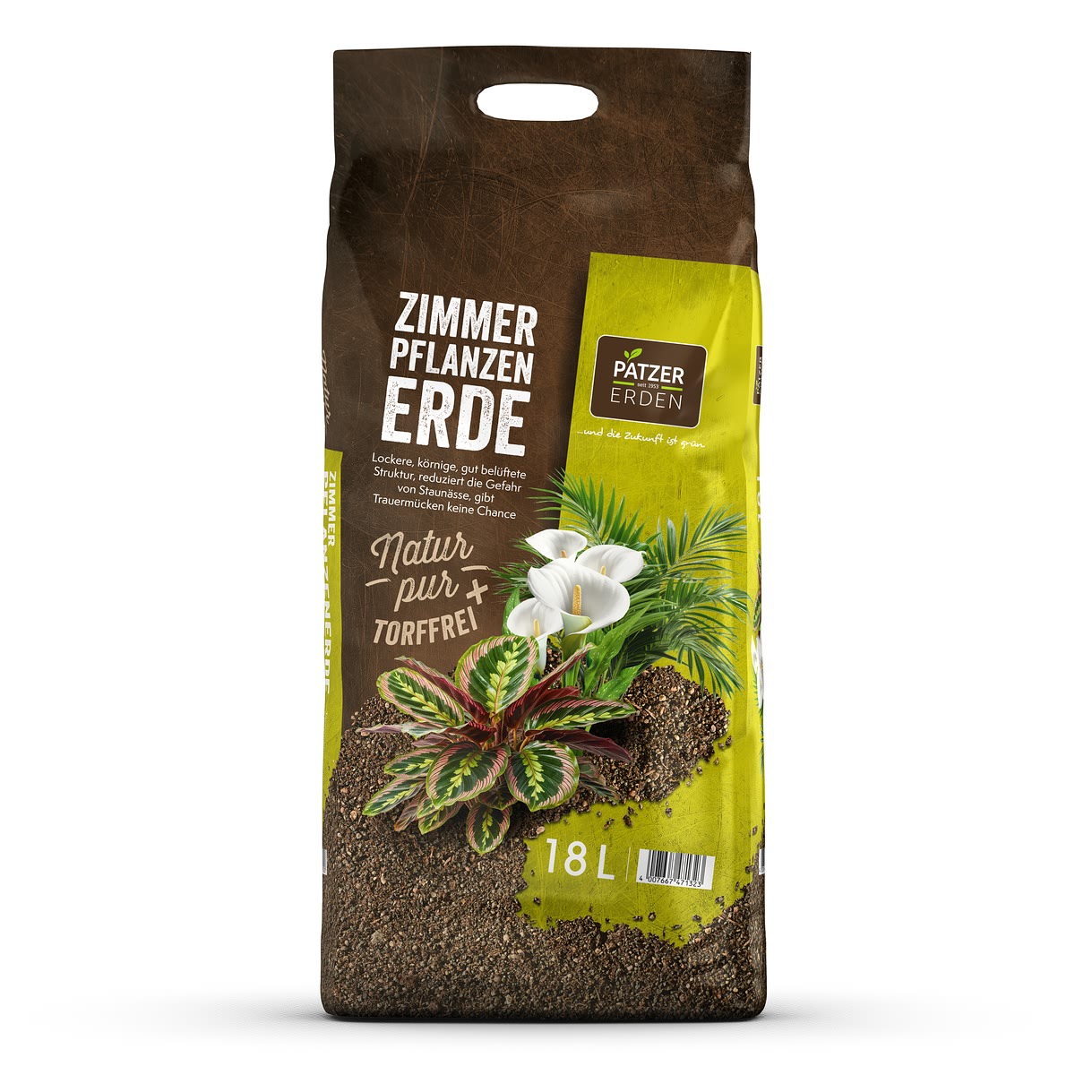 Patzer Natur Pur Zimmerpflanzenerde Torffrei - 18 Liter