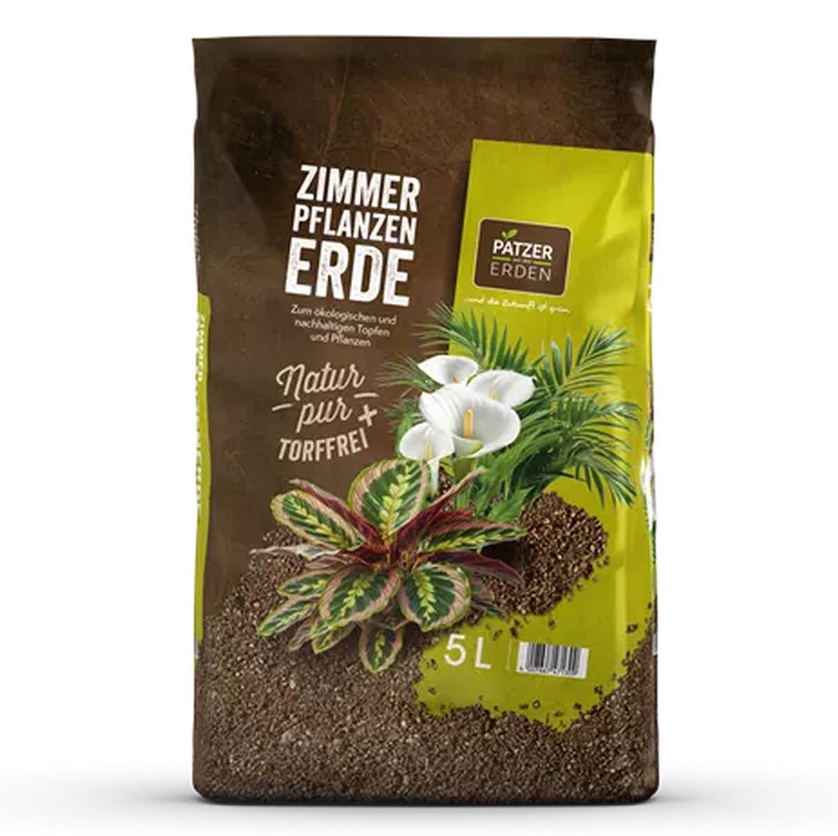 Patzer Natur Pur Zimmerpflanzenerde Torffrei - 5 Liter